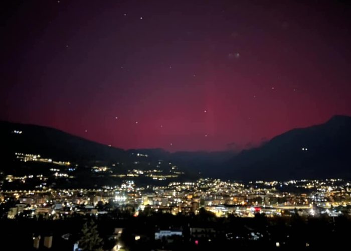 L'aurora boreale del 10 ottobre fotografata da Vincenzo Cammarata