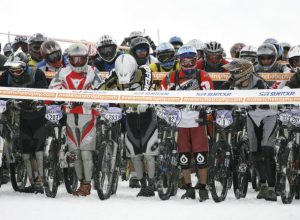Partenza della Maxiavalanche Cervinia