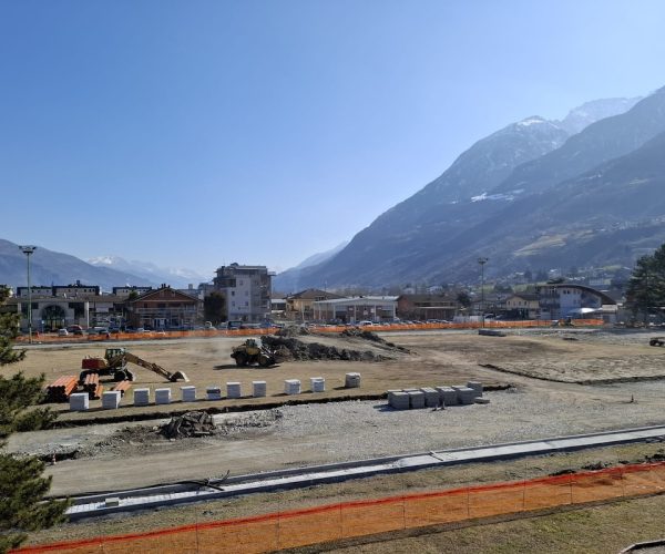 I lavori di adeguamento della pista di atletica del Tesolin