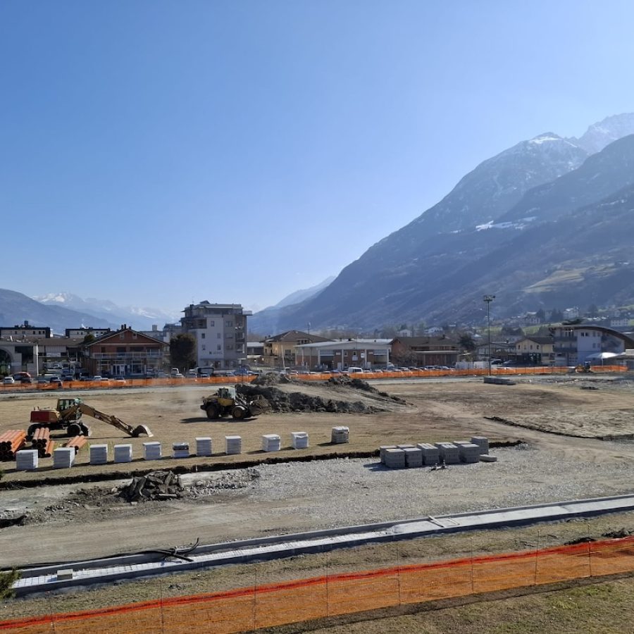 I lavori di adeguamento della pista di atletica del Tesolin
