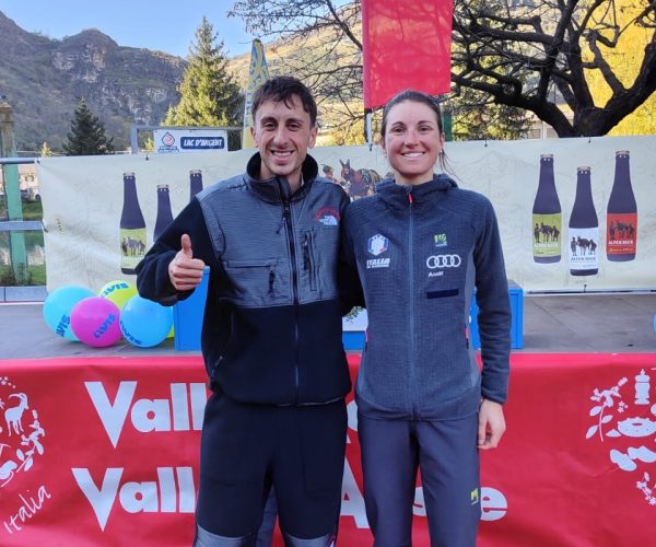 Henri Aymonod e Ilaria Veronesi, vincitori del Vertical Tube di Villeneuve