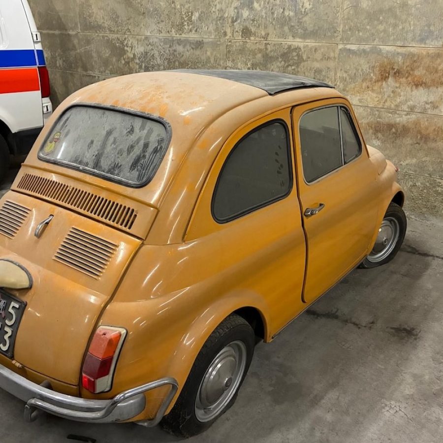La Fiat 500 messa all'asta dall'Usl