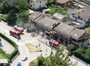 Incendio negozio Pont-Saint-Martin - Foto da FB
