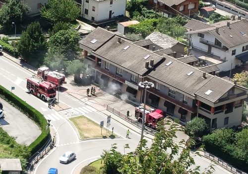 Incendio negozio Pont-Saint-Martin - Foto da FB