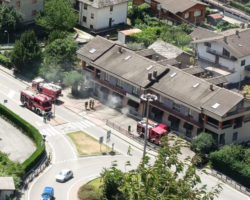 Incendio negozio Pont-Saint-Martin - Foto da FB