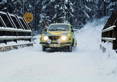 La Saab 96 V4 al Rally di Svezia