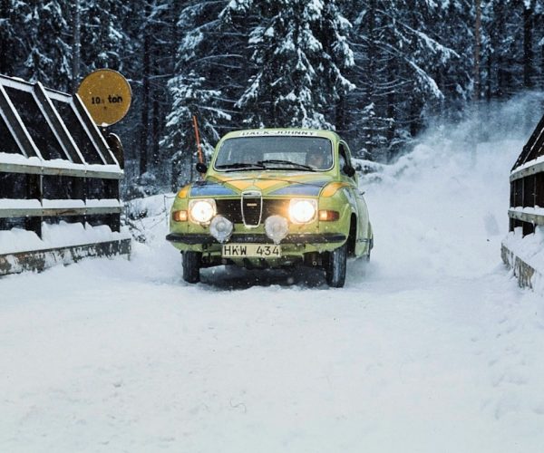 La Saab 96 V4 al Rally di Svezia
