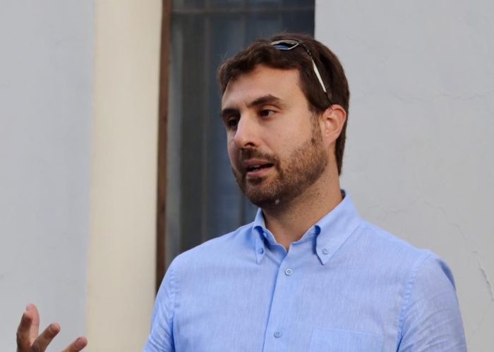 Il sindaco di Villeneuve Loris Peano n