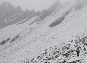 Neve al Malatrà - TOR DES GEANTS ®, endurance trail della Valle d'Aosta - Foto di Stefano Torrione