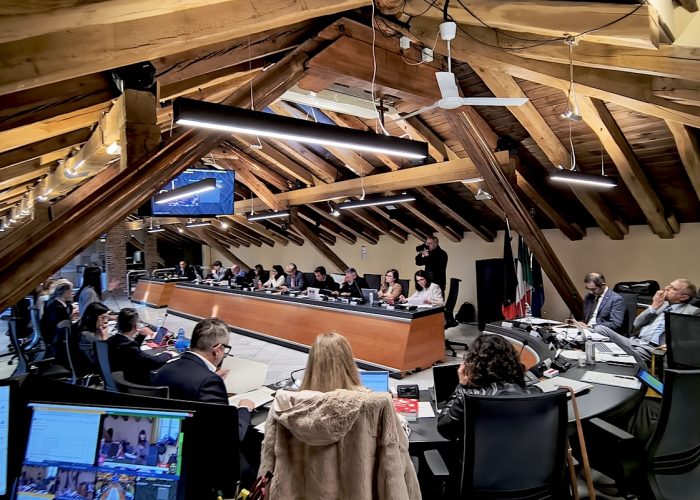 Il Consiglio comunale di Aosta - Foto Facebook Comune di Aosta