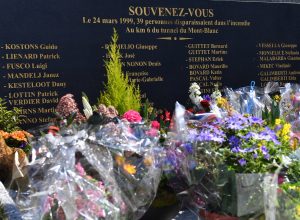 Cerimonia Ricordo Tragedia Tunnel del Monte Bianco