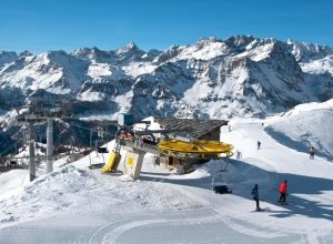 Le piste da sci a Chamois