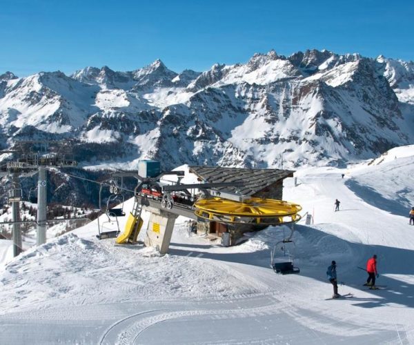 Le piste da sci a Chamois