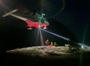 Il Soccorso alpino valdostano in una azione notturna