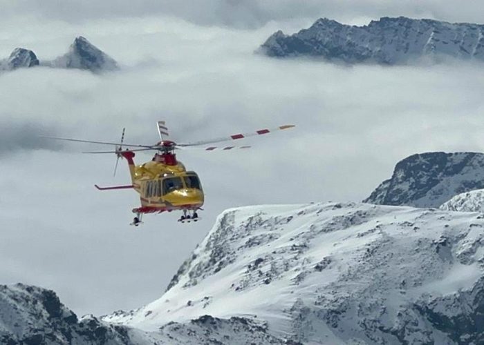 Il Soccorso alpino valdostano sul Balmenhorn