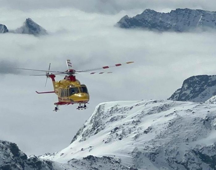 Il Soccorso alpino valdostano sul Balmenhorn