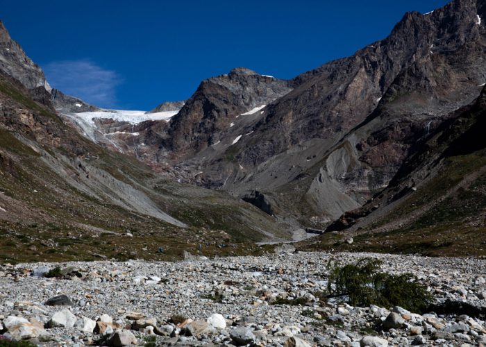 Tza de Tzan fronte del ghiacciaio