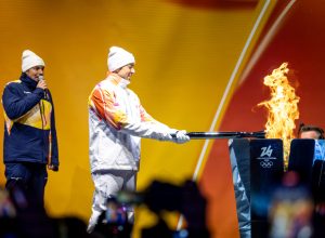 Accensione braciere olimpico Aosta. Foto di Roberto Roux