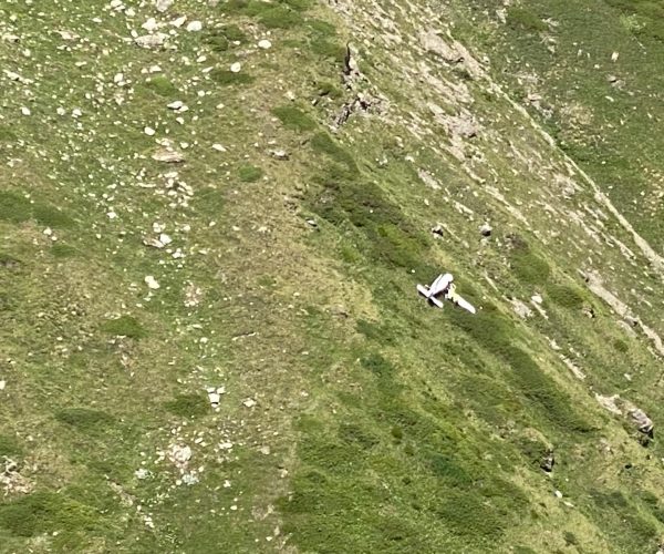 Aereo precipitato zona Frassati