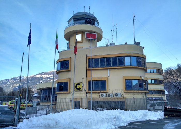 La torre di controllo dell'aeroporto Gex.