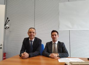Fabio Gontier e Alessandro Millet (da sx) dell'Agenzia delle entrate.