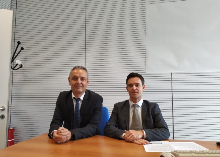 Fabio Gontier e Alessandro Millet (da sx) dell'Agenzia delle entrate.