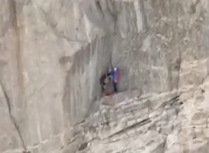 Alpinisti bloccati Dente del Gigante