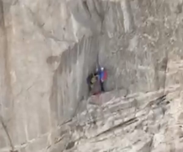 Alpinisti bloccati Dente del Gigante