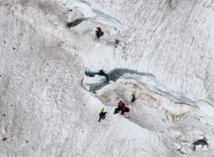 Alpinisti caduti piramide Vincent