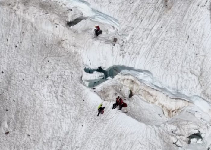 Alpinisti caduti piramide Vincent
