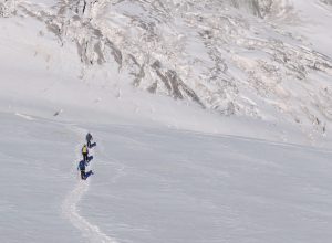 Alta Quota Alpinisti GhiacciaioDelGigante Monte Bianco