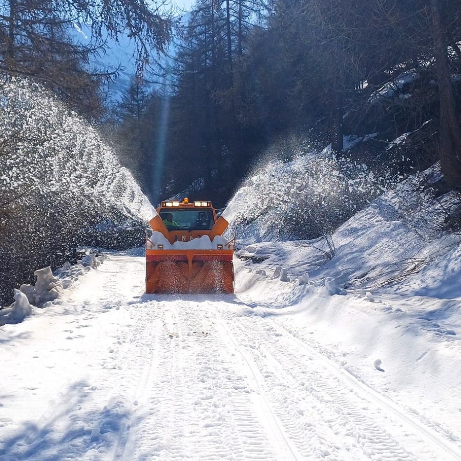 Anas sgombero neve SS SS Valle d'Aosta