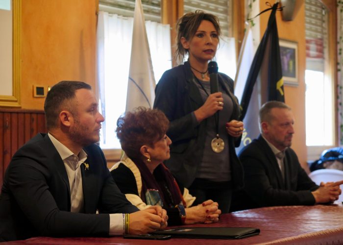 Andrea Manfrin, Marialice Boldi, Nicoletta Spelgatti ed Etienne Andrione - Assemblea della Lega Vallée d'Aoste