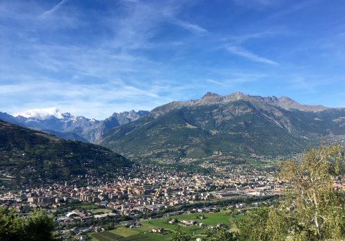 Aosta dall'alto