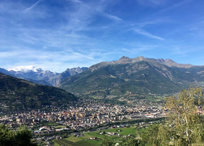 Aosta dall'alto