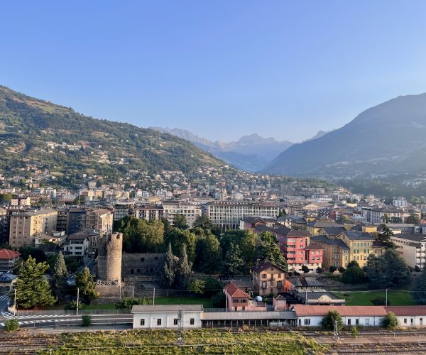 Aosta dall'alto