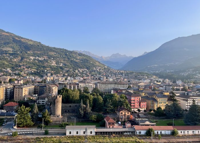 Aosta dall'alto