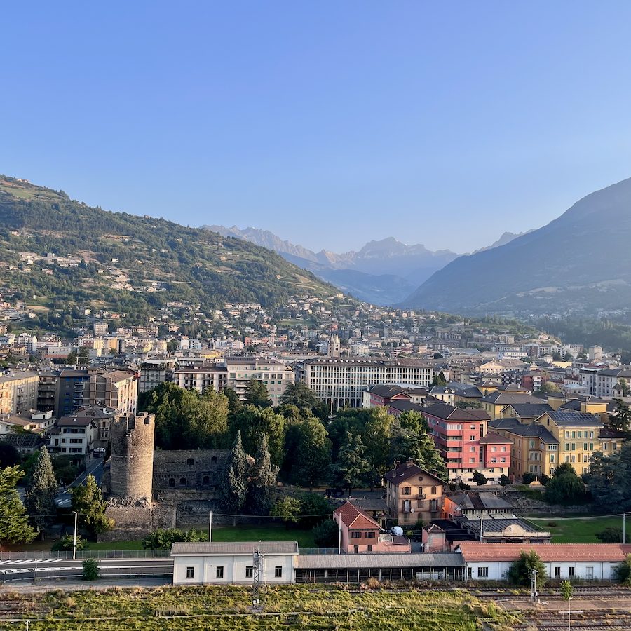 Aosta dall'alto
