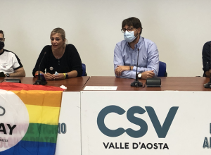 Da sx Mirko Arieta, Chiara Giordano, Alessandro Trento e Davide Perrone
