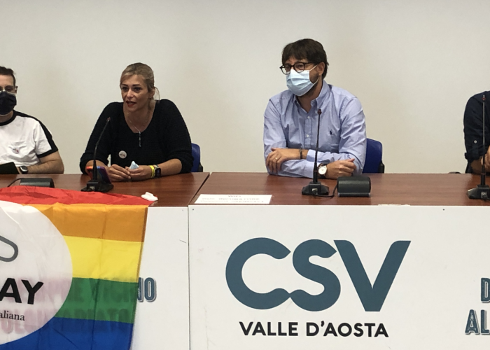 Da sx Mirko Arieta, Chiara Giordano, Alessandro Trento e Davide Perrone