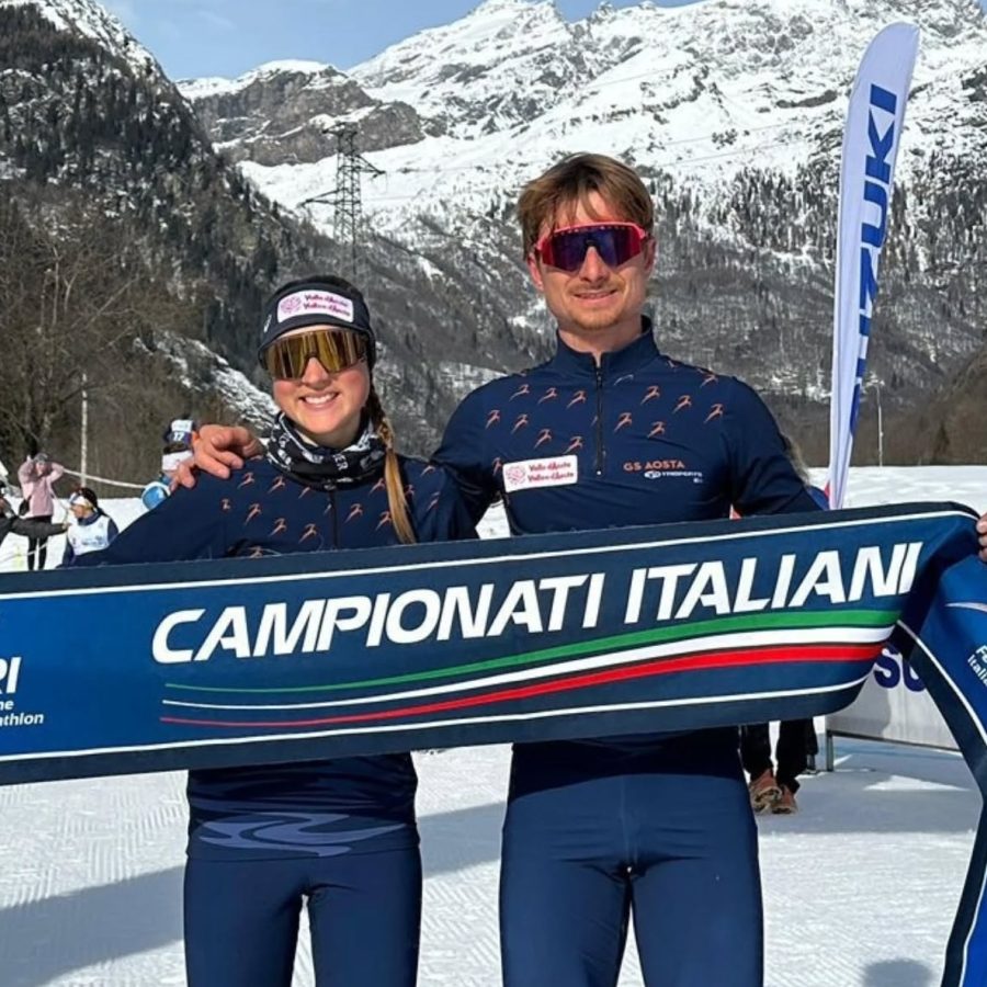 Axelle Vicari e Alessandro Saravalle campioni italiani winter triathlon a squadre