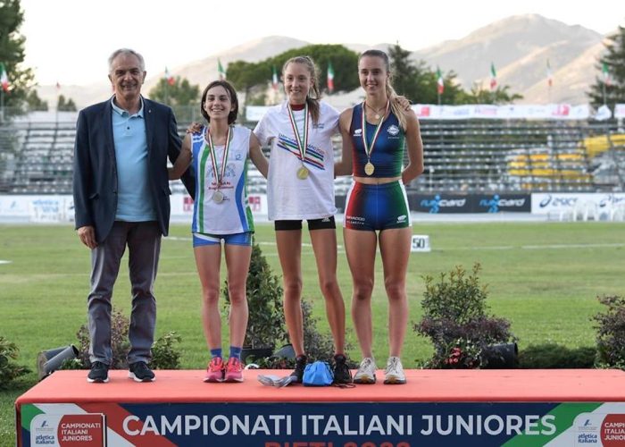 Axelle Vicari sul podio dei Campionati italiani juniores di Rieti