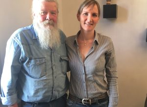il Babbo Natale Muzio Gerbore insieme a Jeannette Bondaz