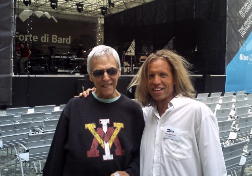 Carlo Benvenuto con Burt Bacharach al Forte di Bard