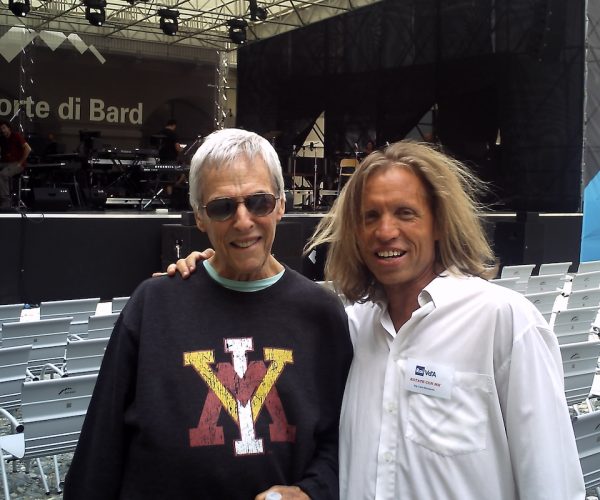 Carlo Benvenuto con Burt Bacharach al Forte di Bard