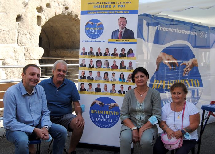 Balducci, Garbarino, Pramotton e Campana, candidati alle Regionali per Rinascimento VdA