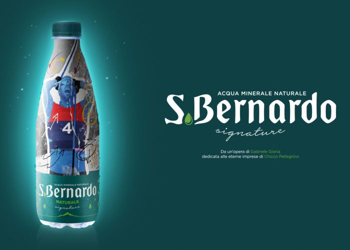 Bottiglia acqua s bernardo federico Pellegrino