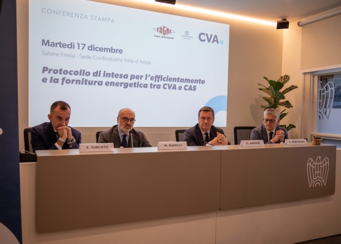 CONFERENZA STAMPA Protocollo d'intesa CVA Cogne Acciai Speciali