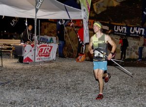 Edoardo Camardella in occasione di un trail estivo (foto da FB).