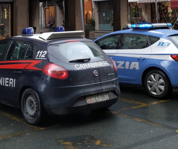 Equipaggi di Carabinieri e Polizia (foto d'archivio).